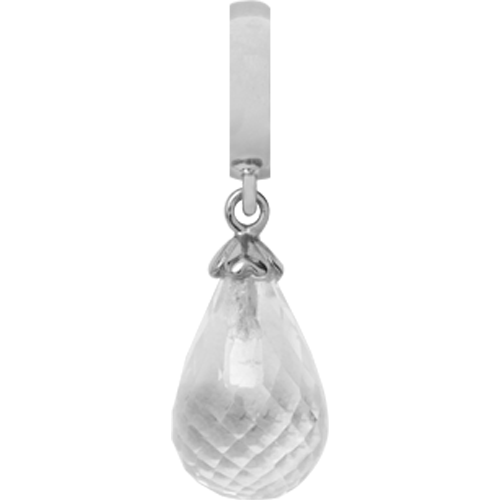 Image of Christina Collect Crystal Quarts Drop sølv charm